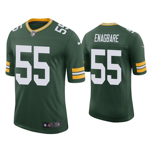 Men's Green Bay Packers #55 Kingsley Enagbare Green Stitched Football Jersey Men's Green Bay Packers #55 Kingsley Enagbare Green Stitched Football Jersey